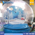 Atacado PVC durável personalizado gigante inflável Natal Foto Snow humano globo